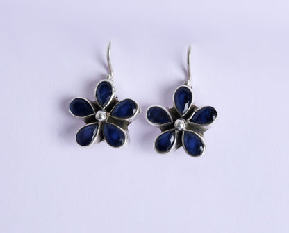Hydro Blue Sapphire Hook Earrings